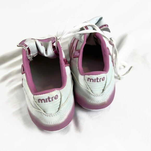 MITRE Girls Cleats Size 5 White Pink Soccer - Picture 3 of 6